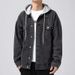 Men's Clothing Plus Size Denim Jacket Men Spring And Autumn Fashion Loose Black Handsome Workwear Jacket Men Large Size_viptrois.com