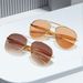 25 New Toad-shaped Sunglasses Metal Frame Retro Fashion High-end Sunglasses Street Fashion Sunglasses_viptrois.com