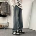 Vintage Starry Sky Pattern Jeans For Men, Spring And Autumn Style, Straight Loose Fit, Trendy American High Street_viptrois.com
