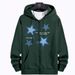 Men's Clothing Men's Star Print Zip-Up Hoodie - Casual Fleece-Lined Jacket With Contrast Stitching Fashion Trends_viptrois.com