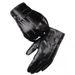 Three striped for men in autumn winter, warm plush, cold and windproof, riding motorcycles, PU leather three line gloves_viptrois.com