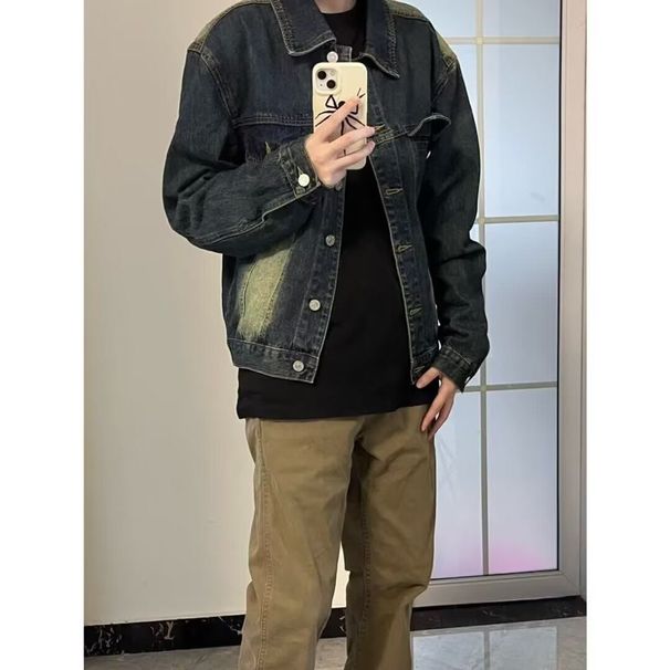Spring Autumn Cowboy Trendy Brand Men And Women Same Style American Rascal Handsome Explosive Work Clothes Jacket_viptrois.com