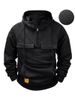 Men's Casual Hooded Zip-Up Sweatshirt | Thickened Fall/Winter Pullover Hoodie | Streetwear Jacket With Pockets | Loose Fit Workwear Style_viptrois.com