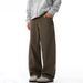 American Style Wide-Leg Denim Men's Vibe Trendy Brand Simple Basic Solid Color Versatile Curved Scimitar Pants_viptrois.com