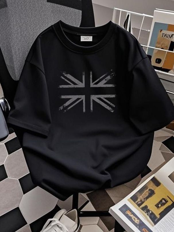 Retro Black Union Jack Vintage British Flag Great Baseball Cap Snapback Caps Knitted Hat Slightly Homme Designer Clothes Stylish Unisex Casual_viptrois.com