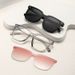 2024 Magnetic Clip-On Men Driving Myopia Sunglasses Day And Night Dual-Use Set Can Be Fitted With Prescription Glasses_viptrois.com