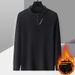 Pure Pure 2025 Autumn Winter New For Middle-aged Dads, Pullover Zipper Collar, Versatile Fleece-lined Men's Sweatshirt_viptrois.com