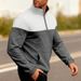 Men's Heavyweight Zip-Up Sweatshirt – Winter Stand Collar Casual Hoodie (S-XXXL, Color Block)_viptrois.com