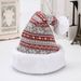 Christmas 2024 Cross-border new RM32 Snowflake Fawn knitted velvet Christmas hat adult winter hat decoration_viptrois.com