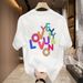2024 summer new light luxury men's T-shirt short sleeve minimalist design print round collar fashion trend everything_viptrois.com
