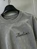 100% Cotton Washed Vintage Men's 3-Pack T-shirts Abeelin Signature Text Print Crew Neck Short Sleeve Casual Tops In Gray Brown Light Gray_viptrois.com