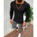 Loom 2023 Silk Pattern 2024 Autumn Winter New European And American Style Round Neck Solid Color Men's Knitted Sweater_viptrois.com