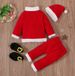 Christmas Men and women children spring and winter long-sleeved Santa Claus dress up four-piece children's clothing ins_viptrois.com