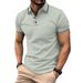 Men's Clothing Summer New Men's Sports Casual Lapel Short Sleeved Polo Shirt_viptrois.com