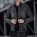 Men's Clothing New Men's Jacket Autumn and Winter Korean Style Trendy Cotton Slim Men's Retro Denim Jacket Clothes_viptrois.com