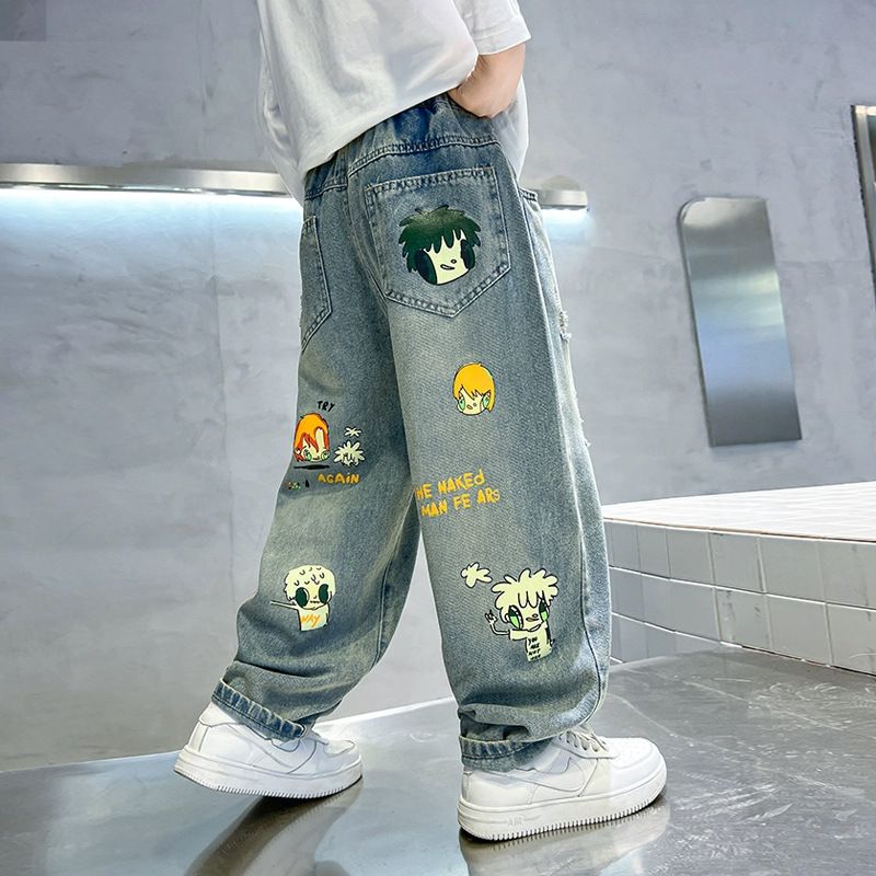 Toddler Boys Clothing Autumn And Winter New Street Handsome Spring And Autumn Boys Autumn Clothing Pants_viptrois.com