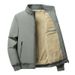 Medium Fleece Thickened Jacket Plus Size Stand-up Collar Jacket Casual Men's Wear_viptrois.com