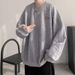 Men's Streetwear Hoodie – Oversized Pullover With Minimalist Design (Trendy High-Street Look, Lightweight For Spring/Fall)_viptrois.com