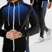 New Sportswear Men's Zippered Hooded Jacket With Honeycomb Print Casual Hoodie And Pants Set_viptrois.com