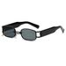 Unisex Accessories Sunglasses Small Frame Metal Square Sunglasses Fashion Trend Personality Ring Buckle Sunglasses_viptrois.com