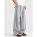 Spring And Autumn Thin Loose Straight Pants 2025 New American Machete Pants Banana Wide Leg Sweatpants Men's Casual Pants_viptrois.com