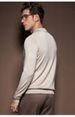 Men's Clothing Men's Slim Fit Knit Sweater - Lightweight Wool Blend Crewneck Pullover For Spring & Autumn | Business Casual Long Sleeve Top_viptrois.com
