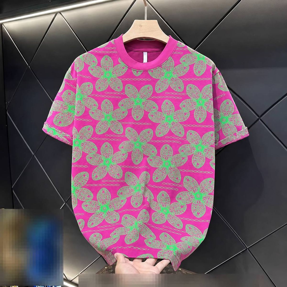 Men's Clothing Men's Short Sleeve Crew Neck T-Shirt Color Block Print Summer Style Cool And Stylish Designer Popular Online_viptrois.com
