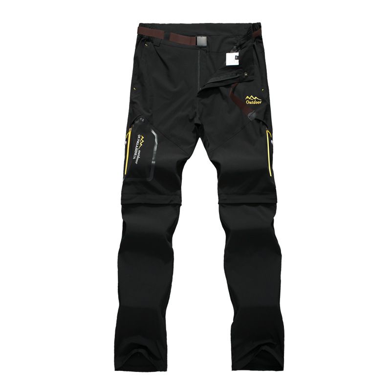 Unisex Clothing Breathable Casual New Outdoor Quick Drying Pants Waterproof Quick Drying Pants Two Piece Detachable Elastic Couple Quick Drying Pants_viptrois.com