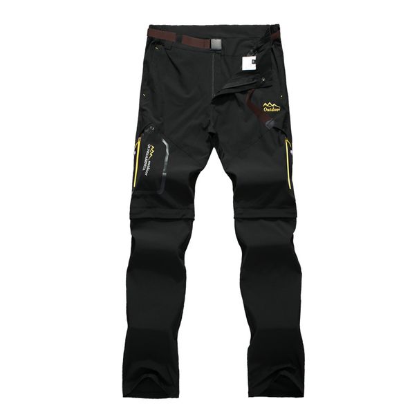 Unisex Clothing Breathable Casual New Outdoor Quick Drying Pants Waterproof Quick Drying Pants Two Piece Detachable Elastic Couple Quick Drying Pants_viptrois.com