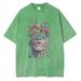 Men's Clothing Cotton T Shirt Flowers Emerge From The Eyes And Head Of A Person Graphic T Shirt Vintage Van Gogh Style Men_viptrois.com
