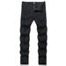 Men's Clothing Black Jeans Men New Elastic Hole Men's Denim Foreign Trade Men's Jeans Trousers_viptrois.com