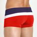 Men's Boxer Stripes Contrast Color Sports Leisure Anti Exposure Beach Swimming Trunks_viptrois.com