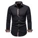 Spring 2025 European-Amecian Fashion Blouse Shirts Men's Single-Breasted Hemd Mit Quadratischem Kragen_viptrois.com