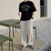 Men's Clothing Cotton Leggings Three Bar Embroidered National Trend Trousers Versatile Casual Style_viptrois.com
