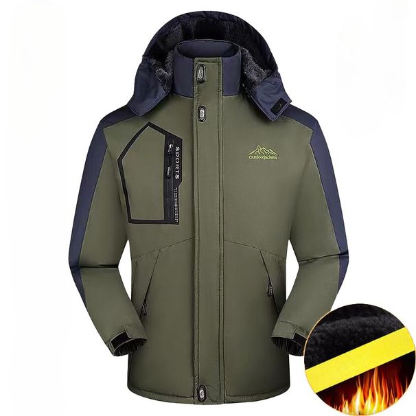 Heavy-Duty Winter Work Jacket For Men – Thickened Fleece-Lined Waterproof Coat (L-5XL, 4 Colors, 5000mm PU, Hooded For Construction & Hunting)_viptrois.com