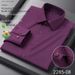 Men's Wrinkle-Free Long Sleeve Shirt | Autumn Thickened Modal & Wool Blend Business Casual Shirt_viptrois.com