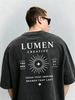 Men's Clothing Heavy Washed Cotton Short Sleeved T Shirt Casual Trend Unisex Summer Ins Black Round Neck Top Trendy Versatile Half Sleeve_viptrois.com