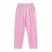 Men's Fleece Lined Straight Leg Sweatpants Autumn/Winter New Style Solid Color Loose Sports Casual Pants_viptrois.com