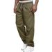 Men's Clothing Youth Sports Pants Overalls Tether Loose Fashion Casual Straight Pants_viptrois.com