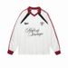 Original Workmanship Original Fabric American High Street Beads V-neck Design Sports Long-sleeved T-shirt Jersey Men And Women Couples Autumn_viptrois.com