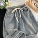 Men's Trendy Versatile Five Point Denim Shorts High Street Retro Handsome Mid Length Summer Thin Style_viptrois.com