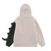 Men's Clothing retro dinosaur lamb wool patchwork hooded cotton coat _viptrois.com
