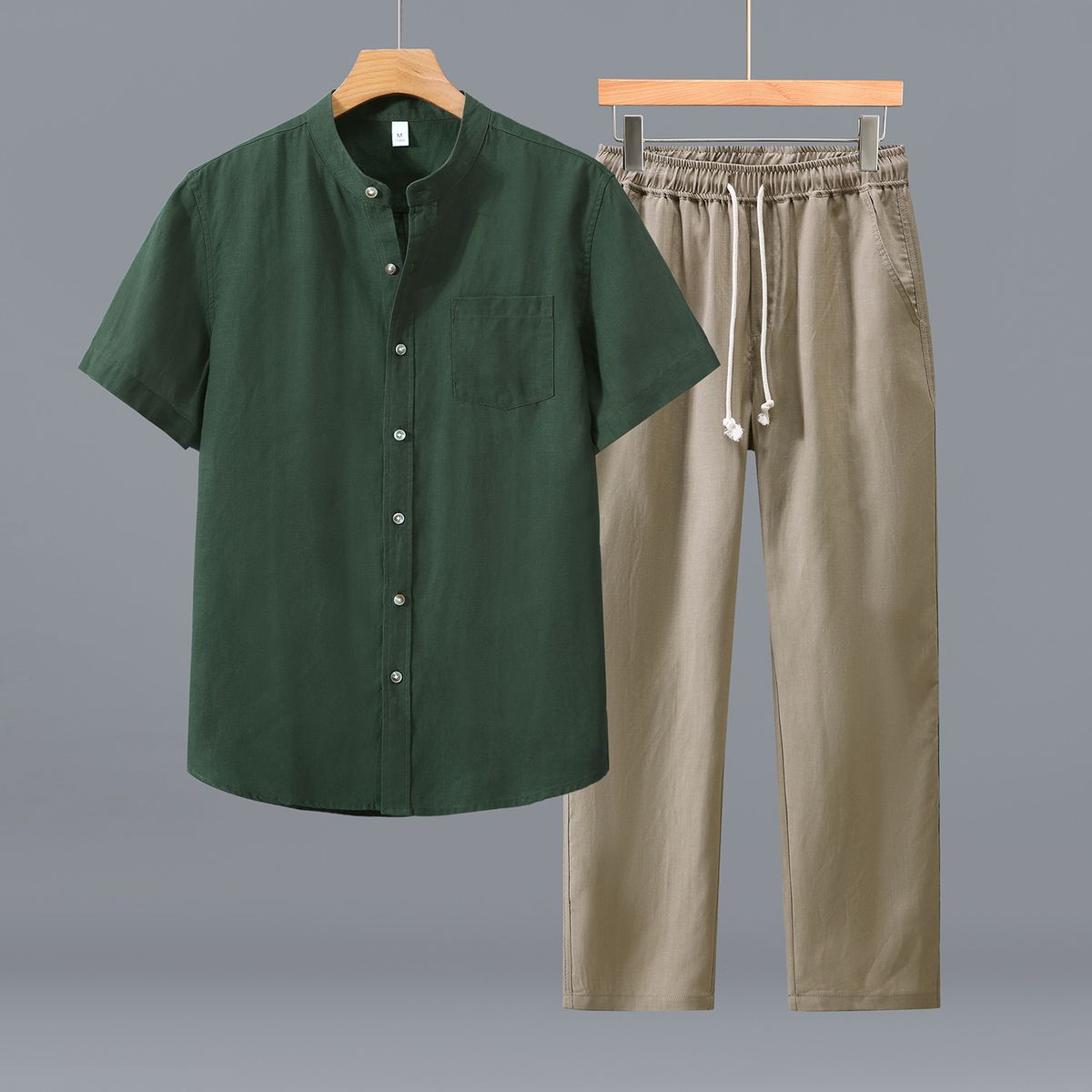 Men's Clothing Premium Tencel Linen Suit For Men Plus Size Loose Fit Casual Versatile Spring Summer Breathable Thin_viptrois.com