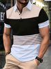 Summer Men's Casual Short-sleeved Polo Shirt Solid Color Lapel Fashion Business Breathable Comfortable Short-sleeved T-shirt_viptrois.com