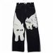 Men's Clothing 2024 New Hip-Hop Printed Jeans Men's High Street Fashion Brand Cool Street Wide-Leg Long Pants_viptrois.com