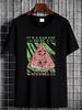 It's A Bad Day To Be Watermelon T Shirt Summer FruiT Lover Citrullus Lanatus Sliced Designer Clothes Breathable Versatile Streetwear Graphic_viptrois.com