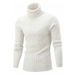 Autumn And Winter High-neck Sweater, Men's Trendy Twisted Long-sleeved, Slim-fit Men's Knitted Sweater, Pullover And Base Layer_viptrois.com