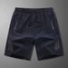 2025 Men's Summer Sports Shorts, Five-inch Pants, Thin, Quick-dry, Loose, Large Size, Pure Color, Fitness Running Pants_viptrois.com