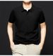 Men's Solid Color Polo Shirt Short Sleeve Light Luxury Knitted T-Shirt Spring High Quality Undershirt_viptrois.com