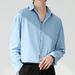 Men's Clothing∣Ice Silk Long Sleeve Shirt Men's Trendy Casual Handsome Shirt Drape Loose High End Shirt_viptrois.com